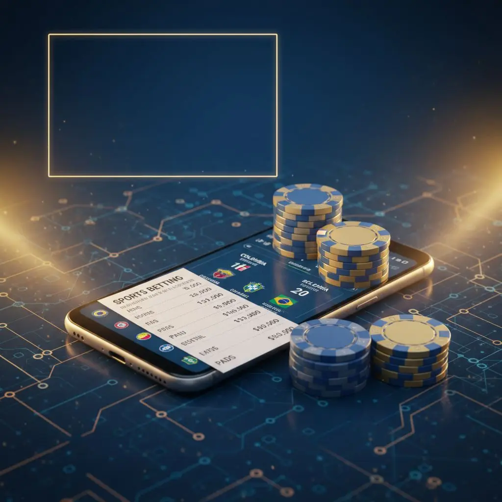 Banner sobre promociones y bonos de bienvenida de WPlay con temática de apuestas deportivas en Colombia.